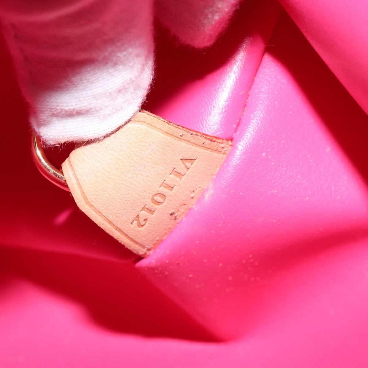 LOUIS VUITTON Monogram Vernis Bedford Bag Fuchsia Pink M91255 LV Auth 210165V