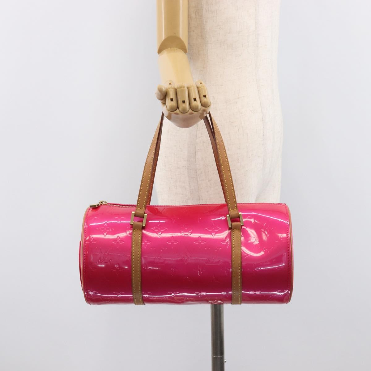 LOUIS VUITTON Monogram Vernis Bedford Bag Fuchsia Pink M91255 LV Auth 210165V
