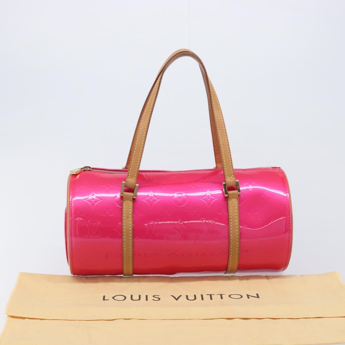 LOUIS VUITTON Monogram Vernis Bedford Bag Fuchsia Pink M91255 LV Auth 210165V