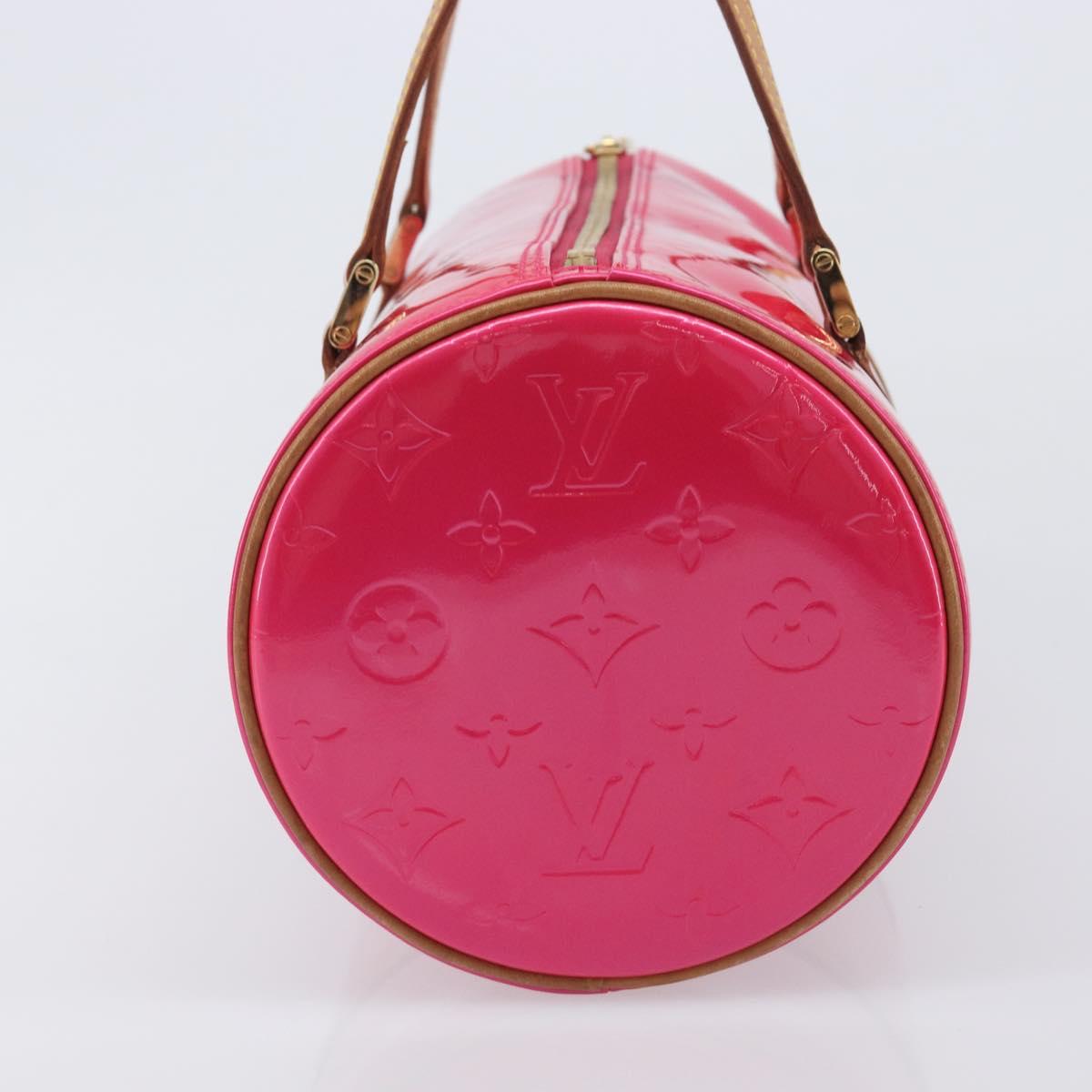 LOUIS VUITTON Monogram Vernis Bedford Bag Fuchsia Pink M91255 LV Auth 210165V