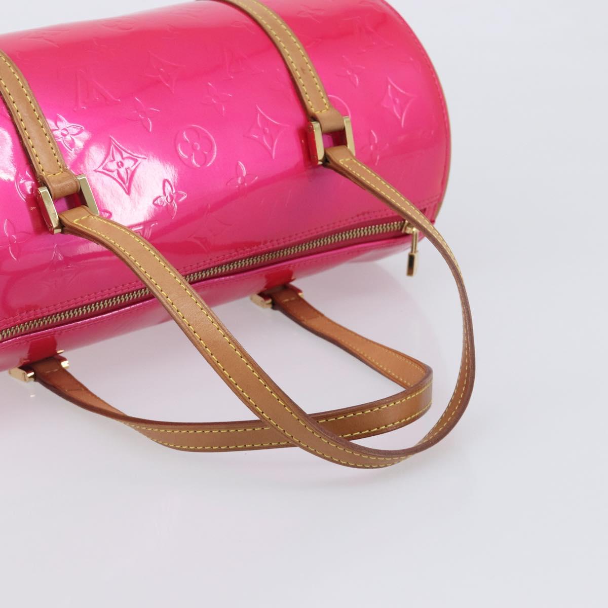 LOUIS VUITTON Monogram Vernis Bedford Bag Fuchsia Pink M91255 LV Auth 210165V