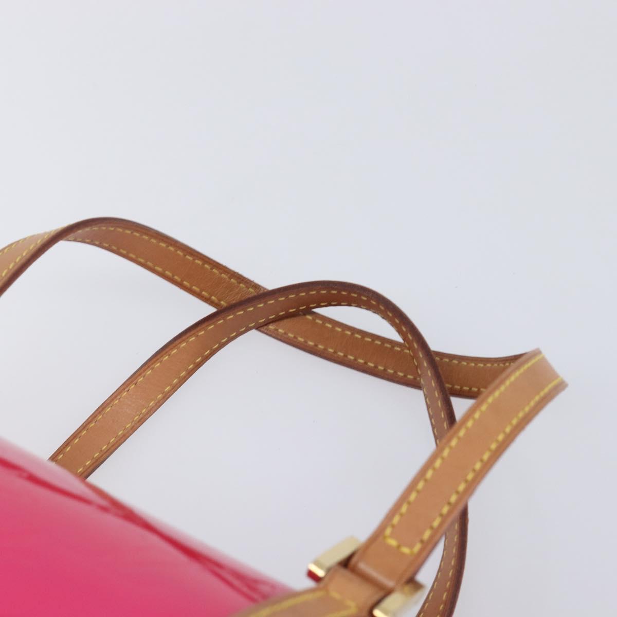 LOUIS VUITTON Monogram Vernis Bedford Bag Fuchsia Pink M91255 LV Auth 210165V