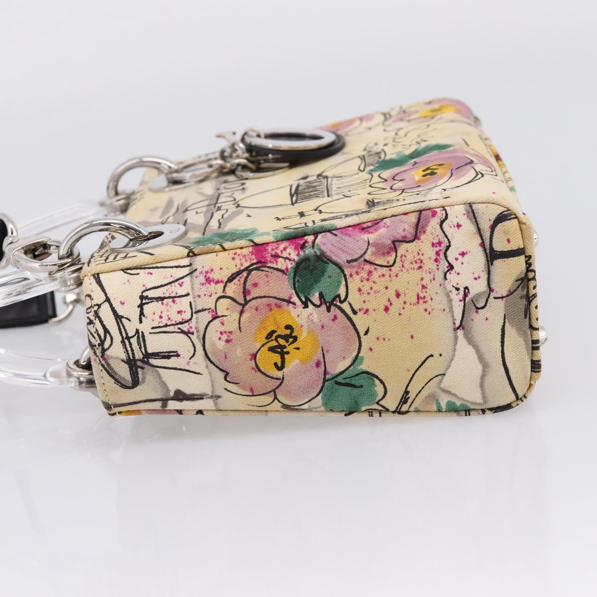 Christian Dior Lady Dior Bag Canvas 2way Osaka2005 19/50 Beige Auth 210177V