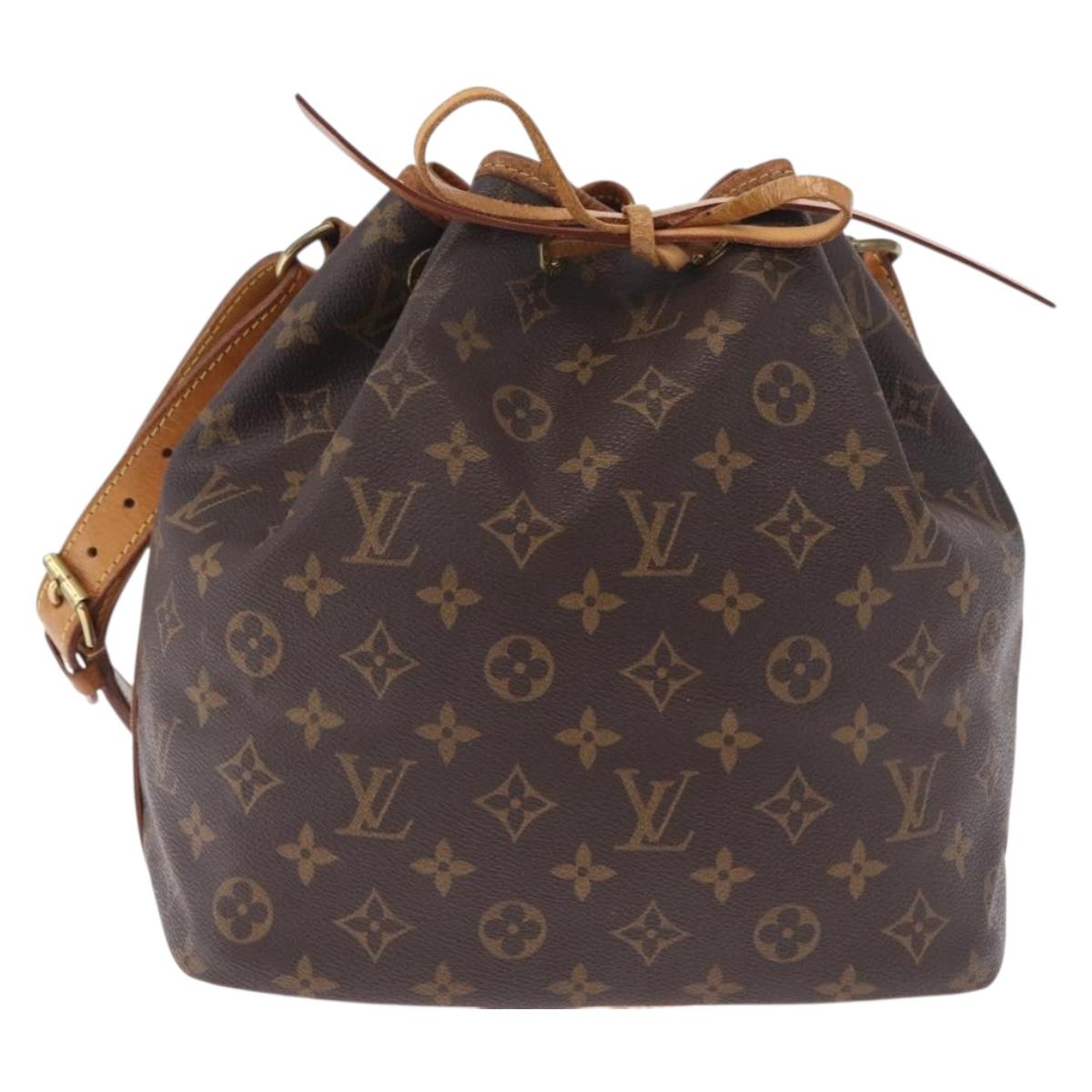 LOUIS VUITTON Monogram Petit Noe Shoulder Bag M42226 LV Auth 210217
