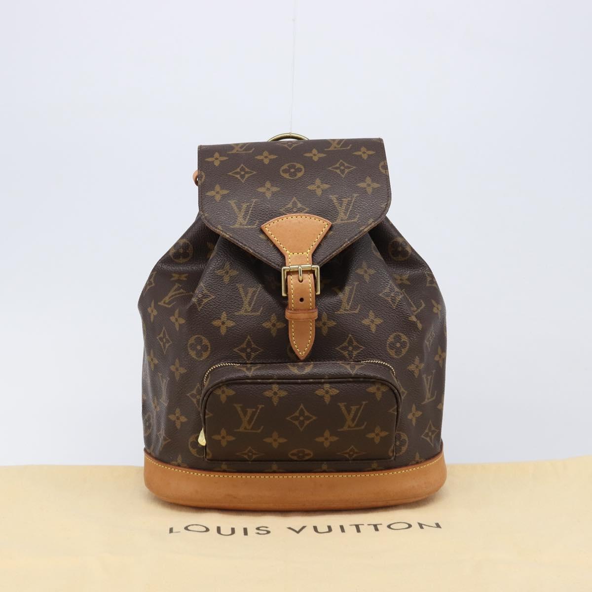 LOUIS VUITTON Monogram Montsouris MM Backpack M51136 LV Auth 210228A