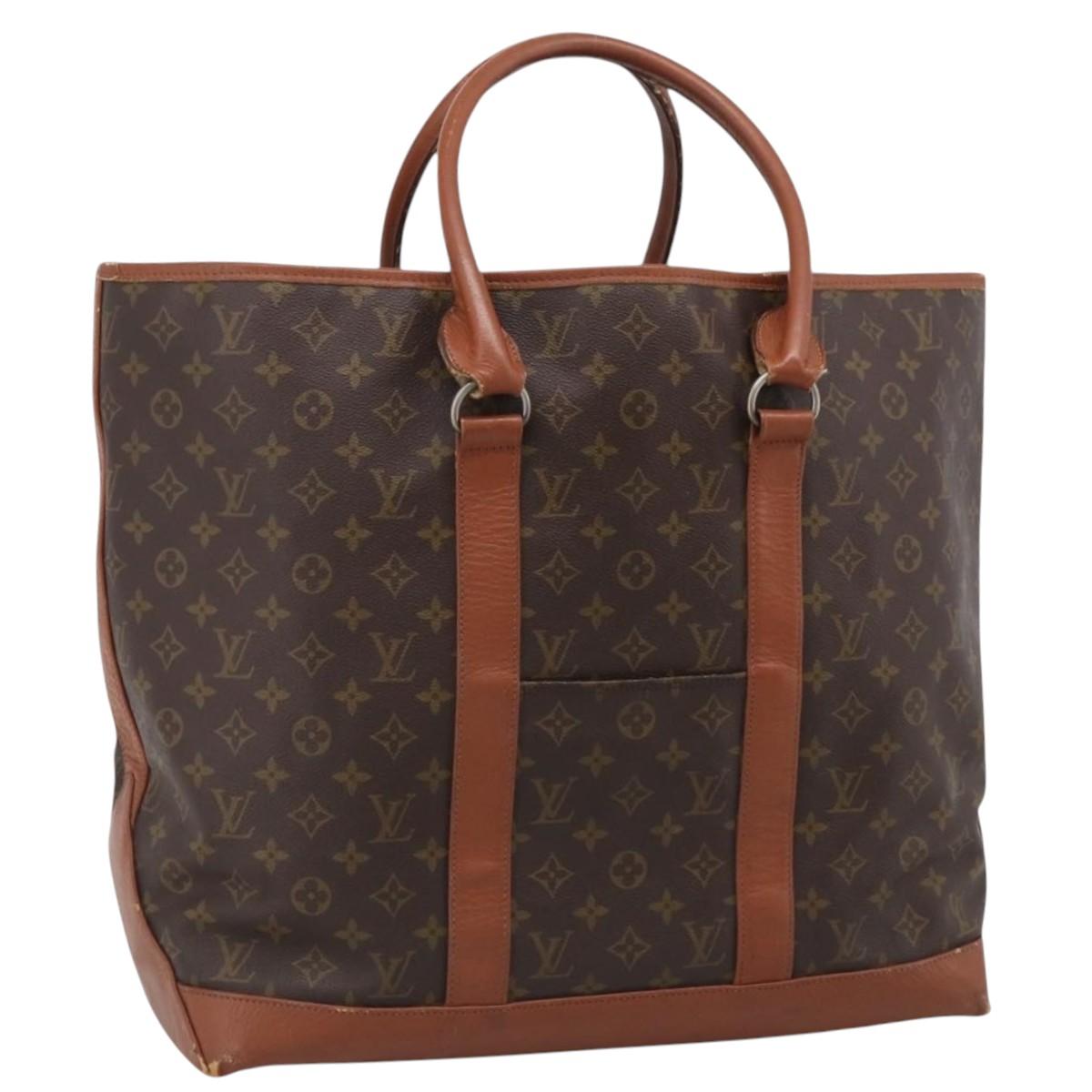 LOUIS VUITTON Monogram Sack Weekend GM Tote Bag M42420 LV Auth 210232