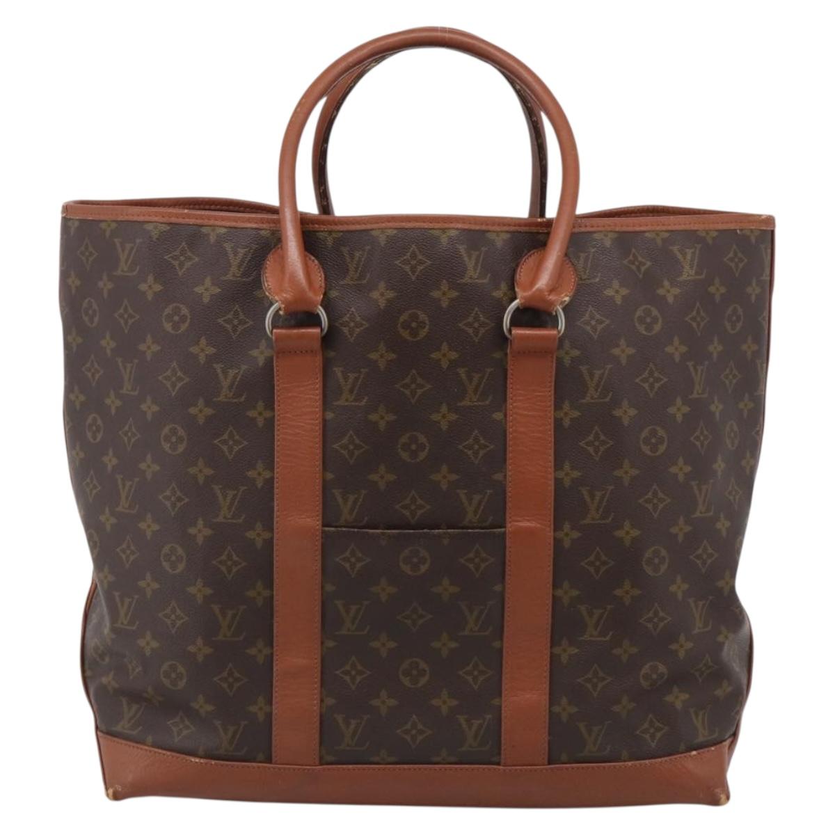 LOUIS VUITTON Monogram Sack Weekend GM Tote Bag M42420 LV Auth 210232