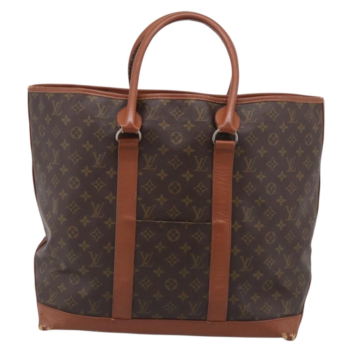 LOUIS VUITTON Monogram Sack Weekend GM Tote Bag M42420 LV Auth 210232