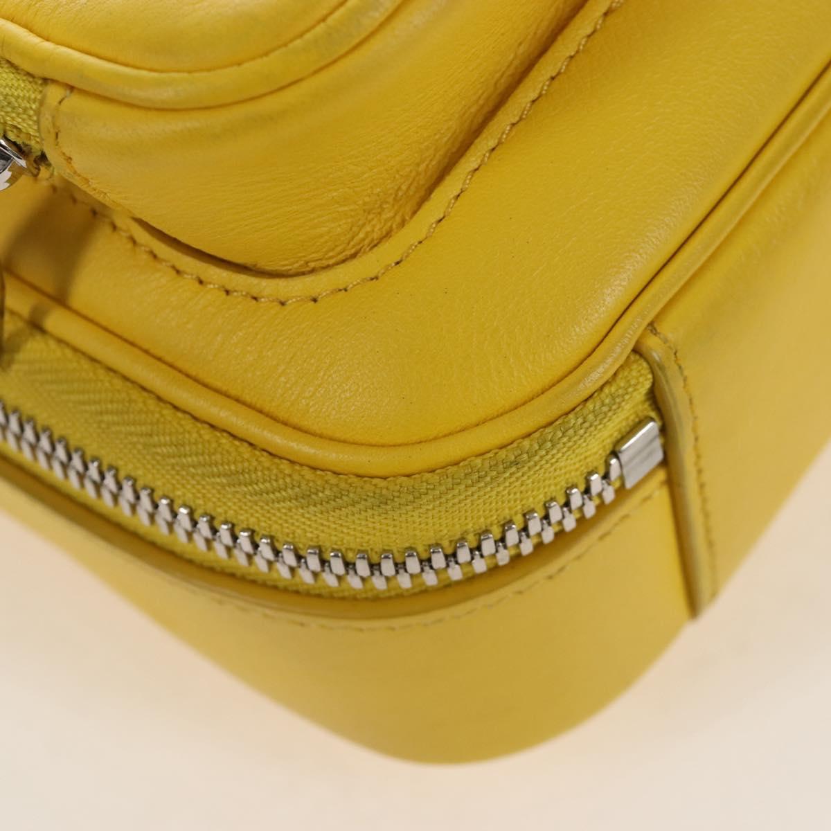 LOUIS VUITTON Utility Cross Body Bag Leather Yellow M58652 LV Auth 210243V