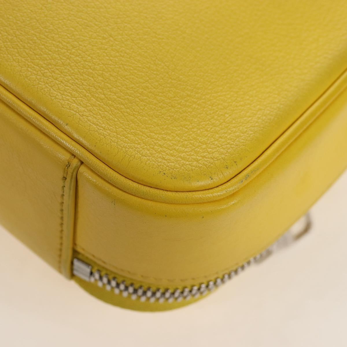 LOUIS VUITTON Utility Cross Body Bag Leather Yellow M58652 LV Auth 210243V