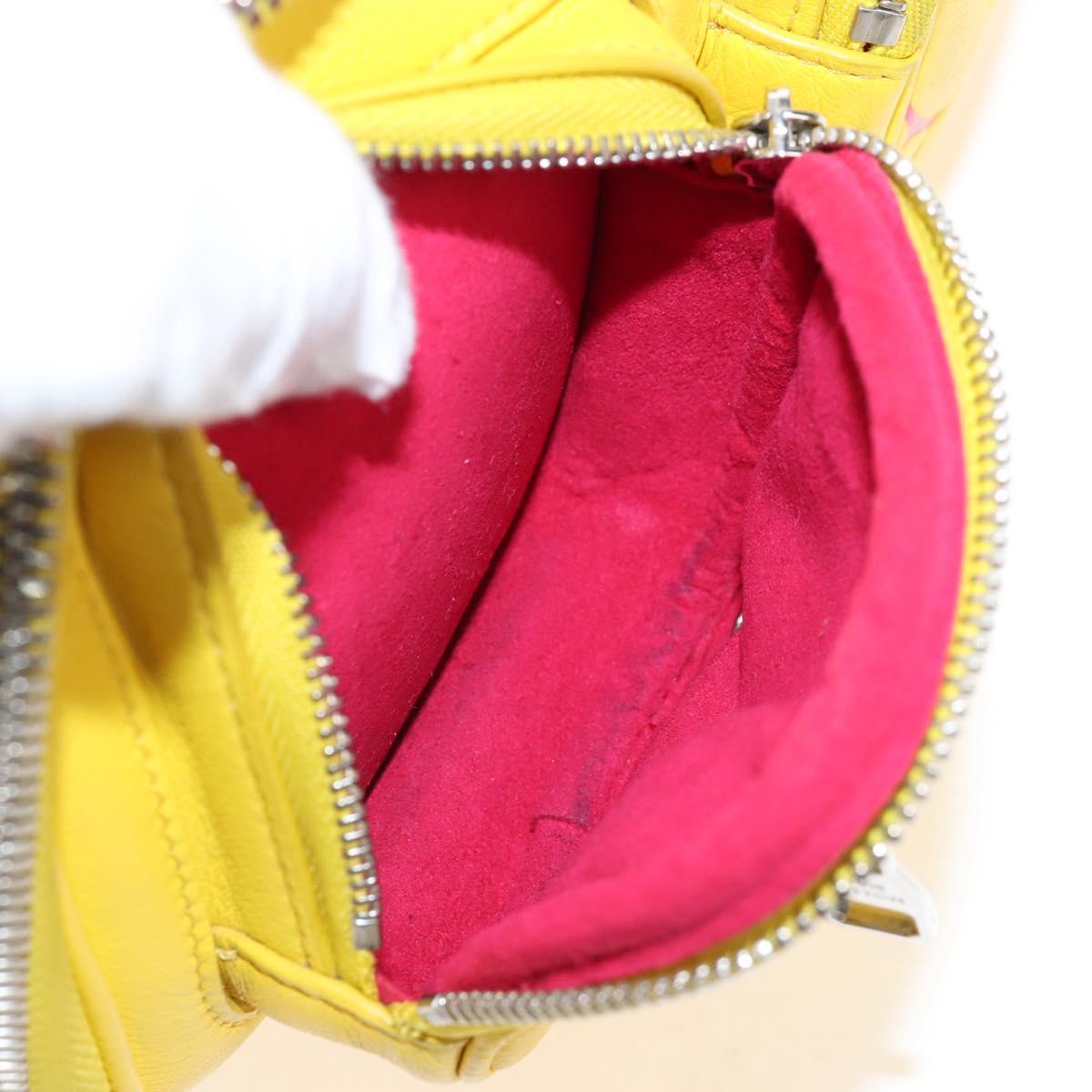 LOUIS VUITTON Utility Cross Body Bag Leather Yellow M58652 LV Auth 210243V