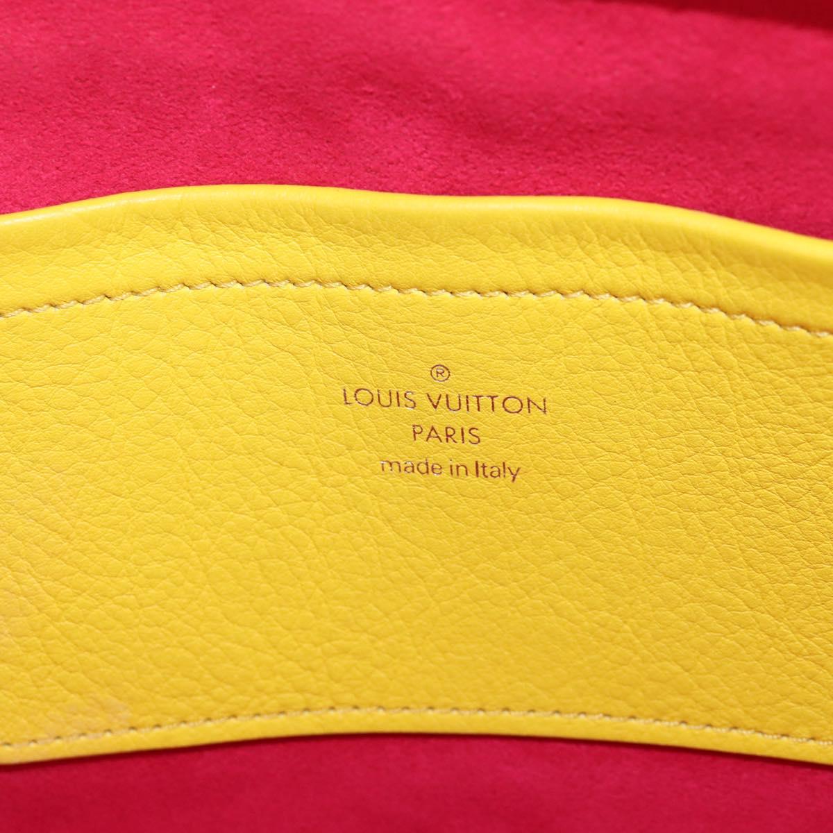 LOUIS VUITTON Utility Cross Body Bag Leather Yellow M58652 LV Auth 210243V