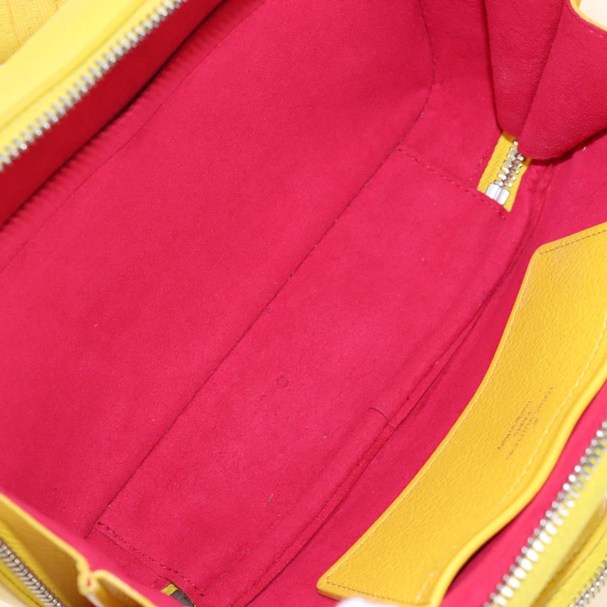 LOUIS VUITTON Utility Cross Body Bag Leather Yellow M58652 LV Auth 210243V