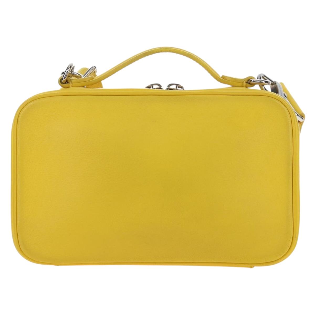 LOUIS VUITTON Utility Cross Body Bag Leather Yellow M58652 LV Auth 210243V