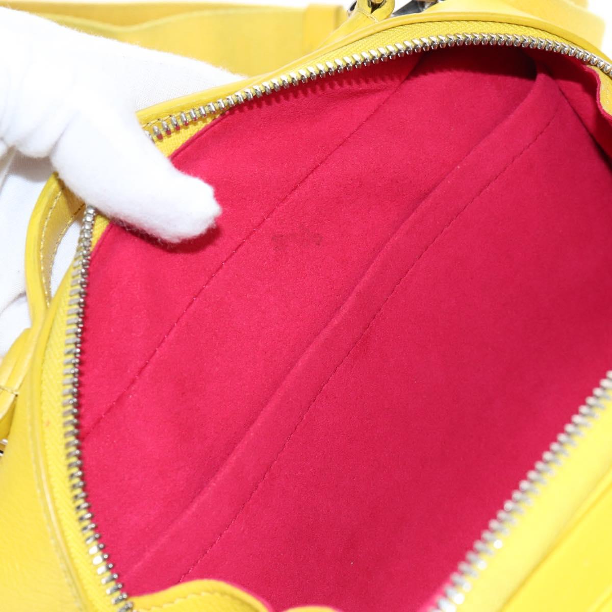 LOUIS VUITTON Utility Cross Body Bag Leather Yellow M58652 LV Auth 210243V