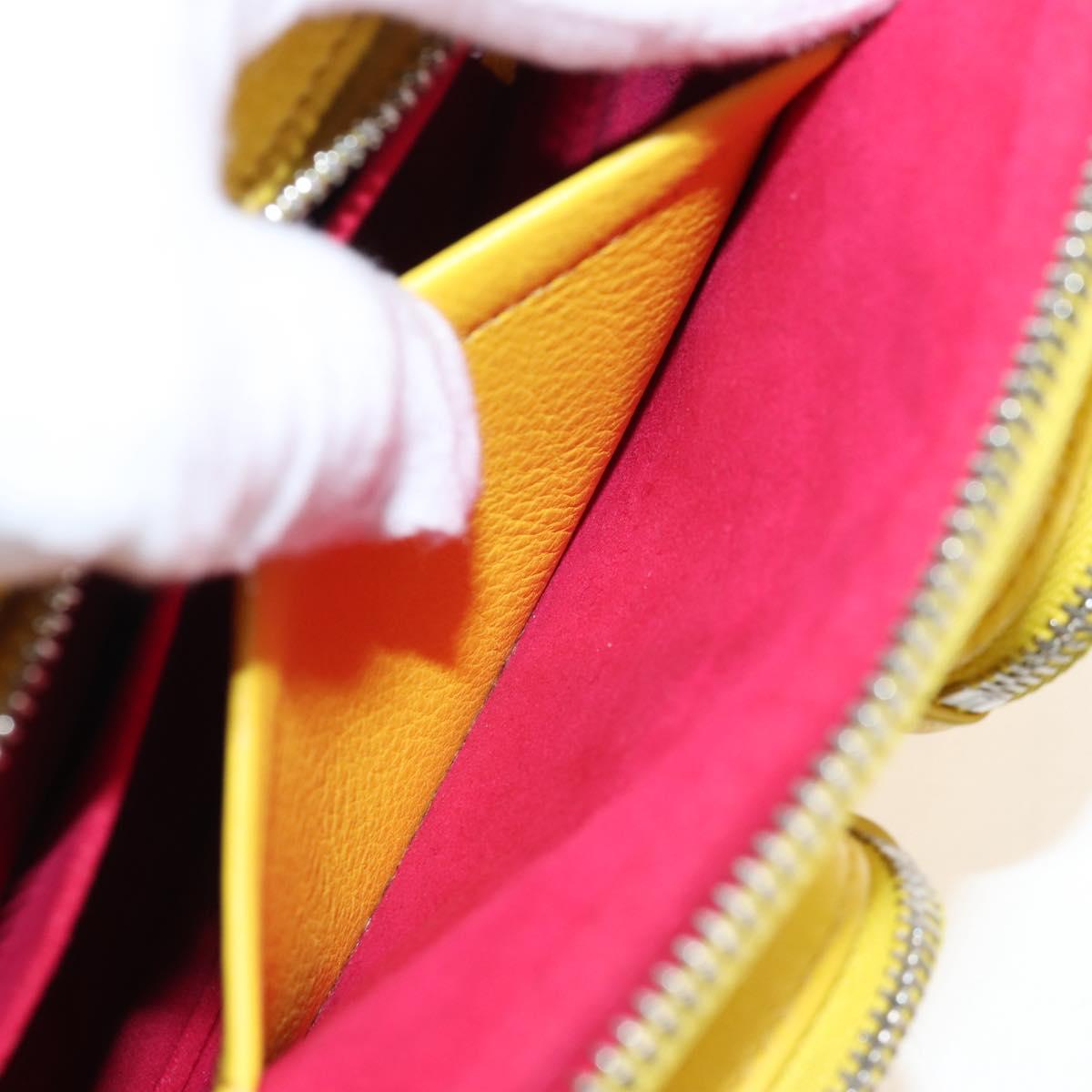 LOUIS VUITTON Utility Cross Body Bag Leather Yellow M58652 LV Auth 210243V