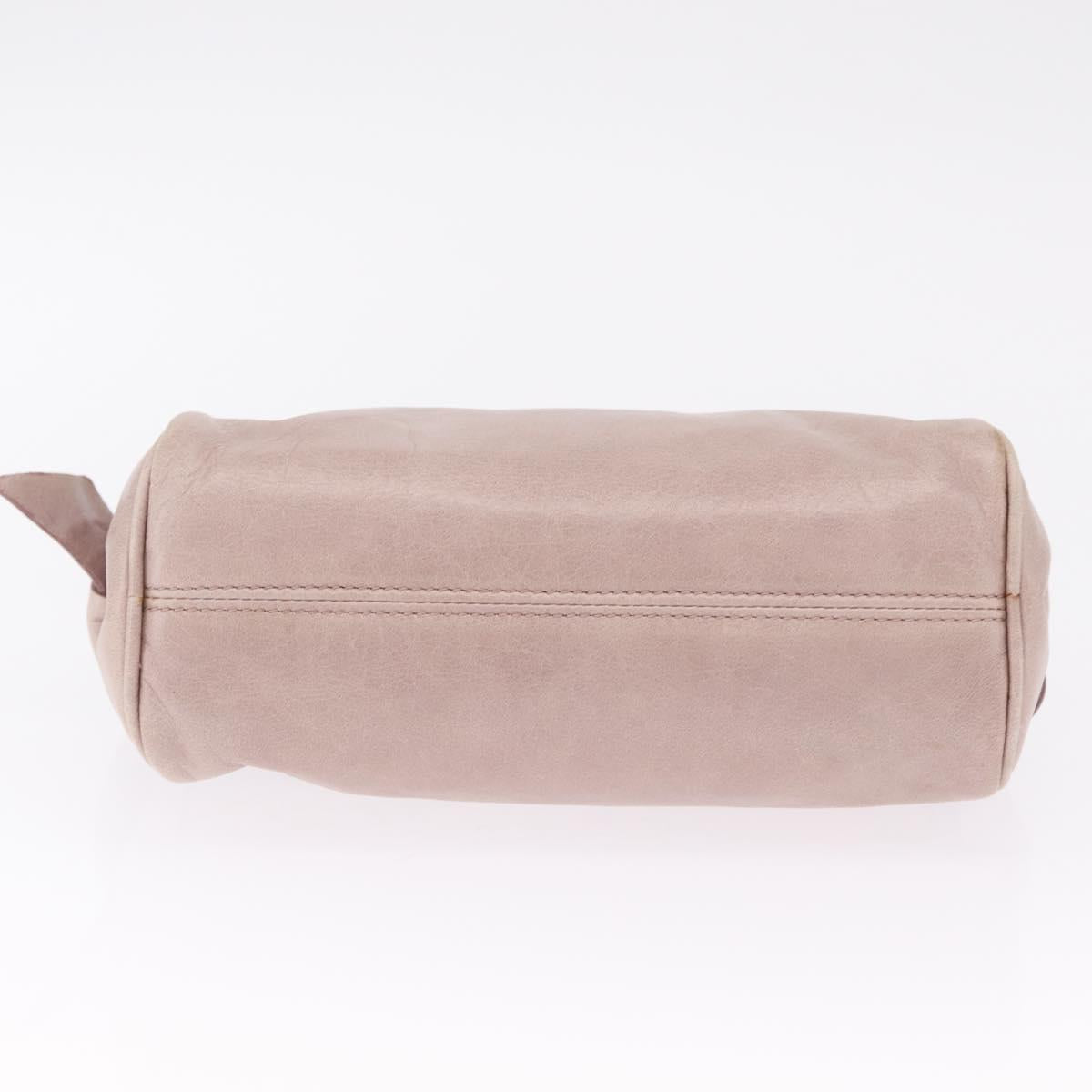 Miu Miu Shoulder Bag Vitellolux Pink Gold Auth 210245A