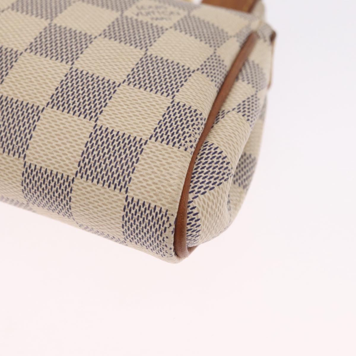 LOUIS VUITTON Damier Azur Eva Shoulder Bag 2way N55214 LV Auth 210254A