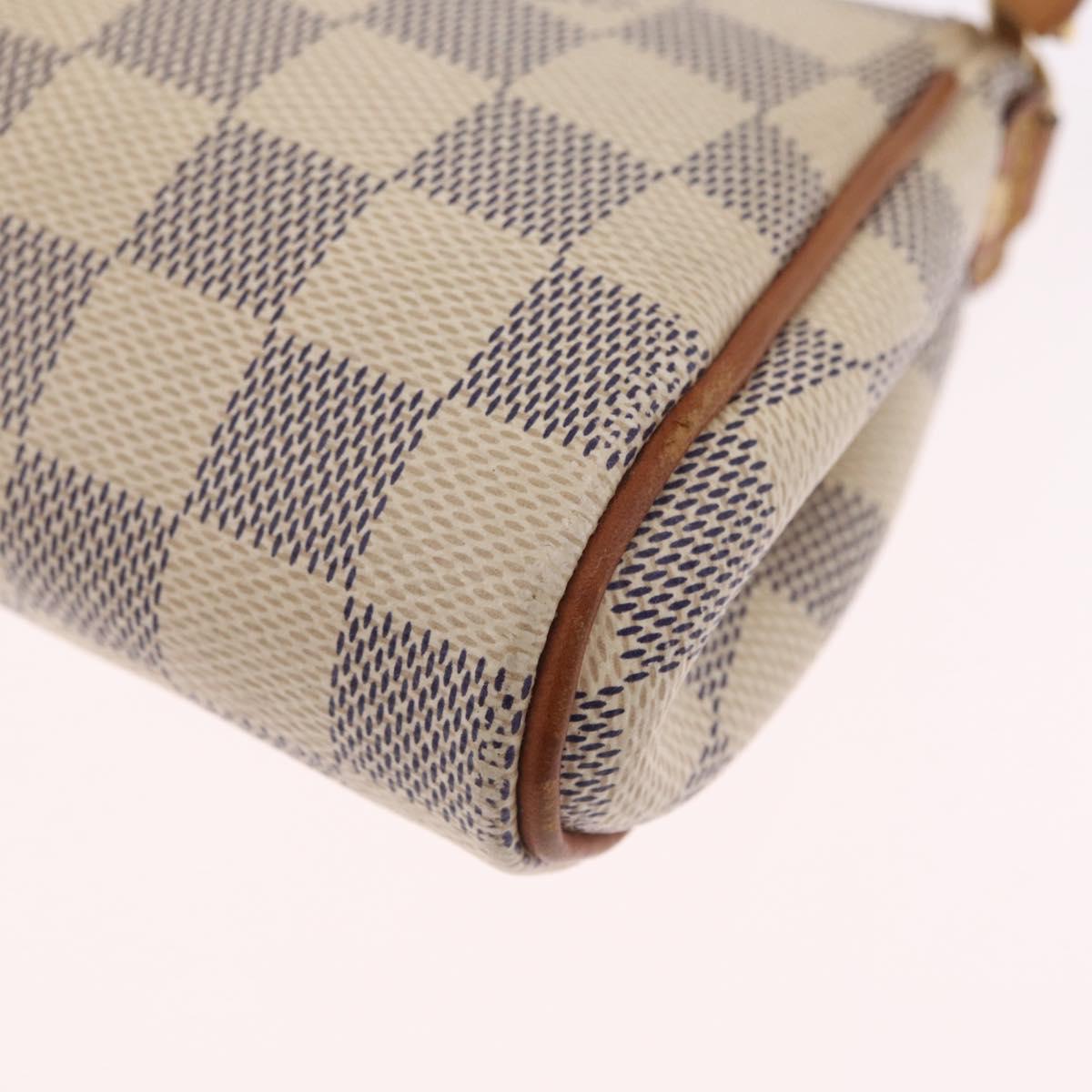 LOUIS VUITTON Damier Azur Eva Shoulder Bag 2way N55214 LV Auth 210254A