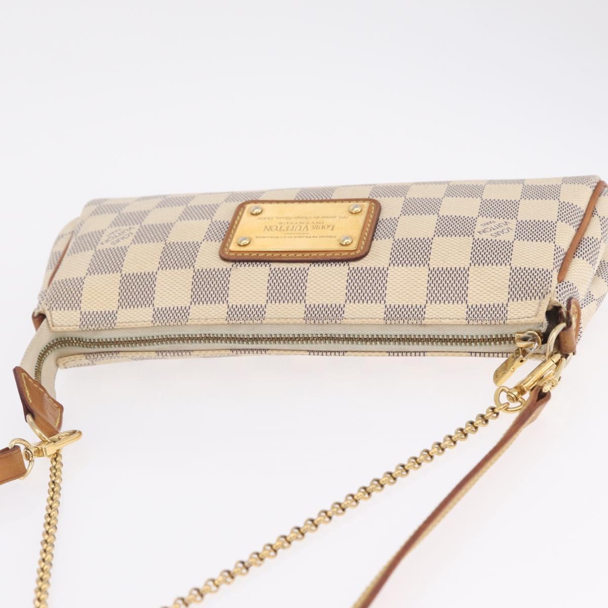 LOUIS VUITTON Damier Azur Eva Shoulder Bag 2way N55214 LV Auth 210254A