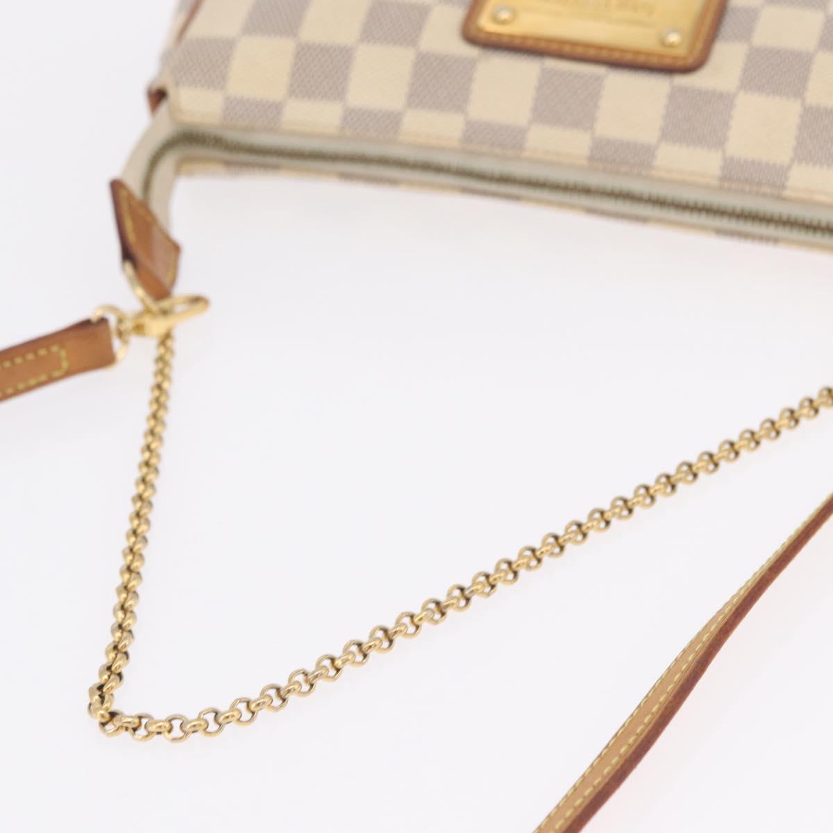 LOUIS VUITTON Damier Azur Eva Shoulder Bag 2way N55214 LV Auth 210254A