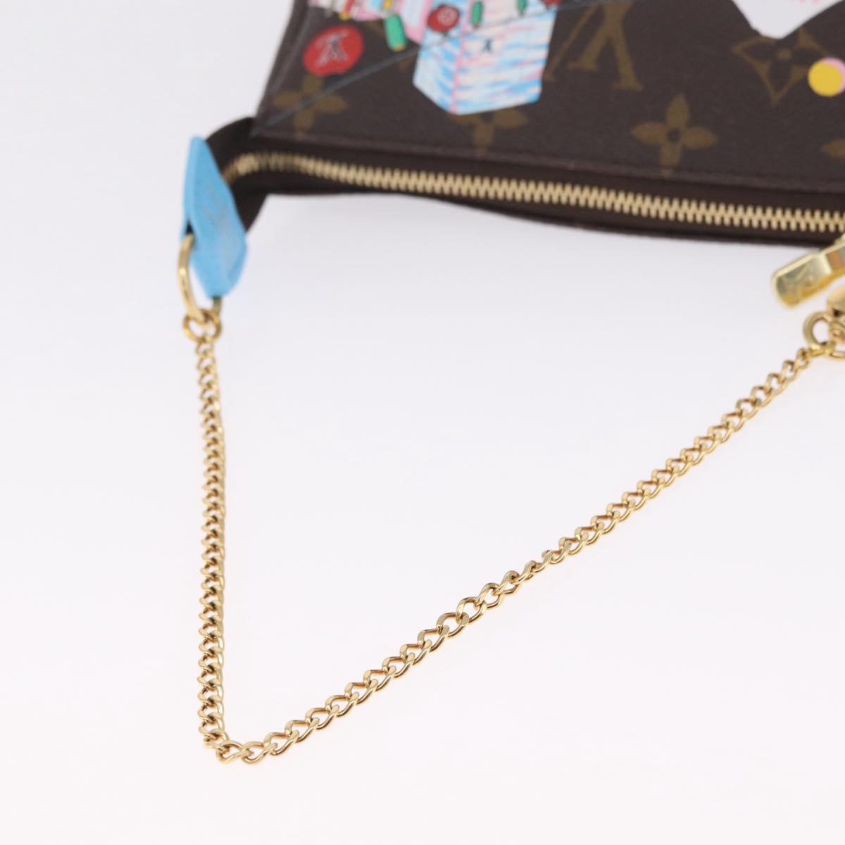 LOUIS VUITTON Vivienne Mini Pochette Accessoires Pouch M81637 LV Auth 210260SM