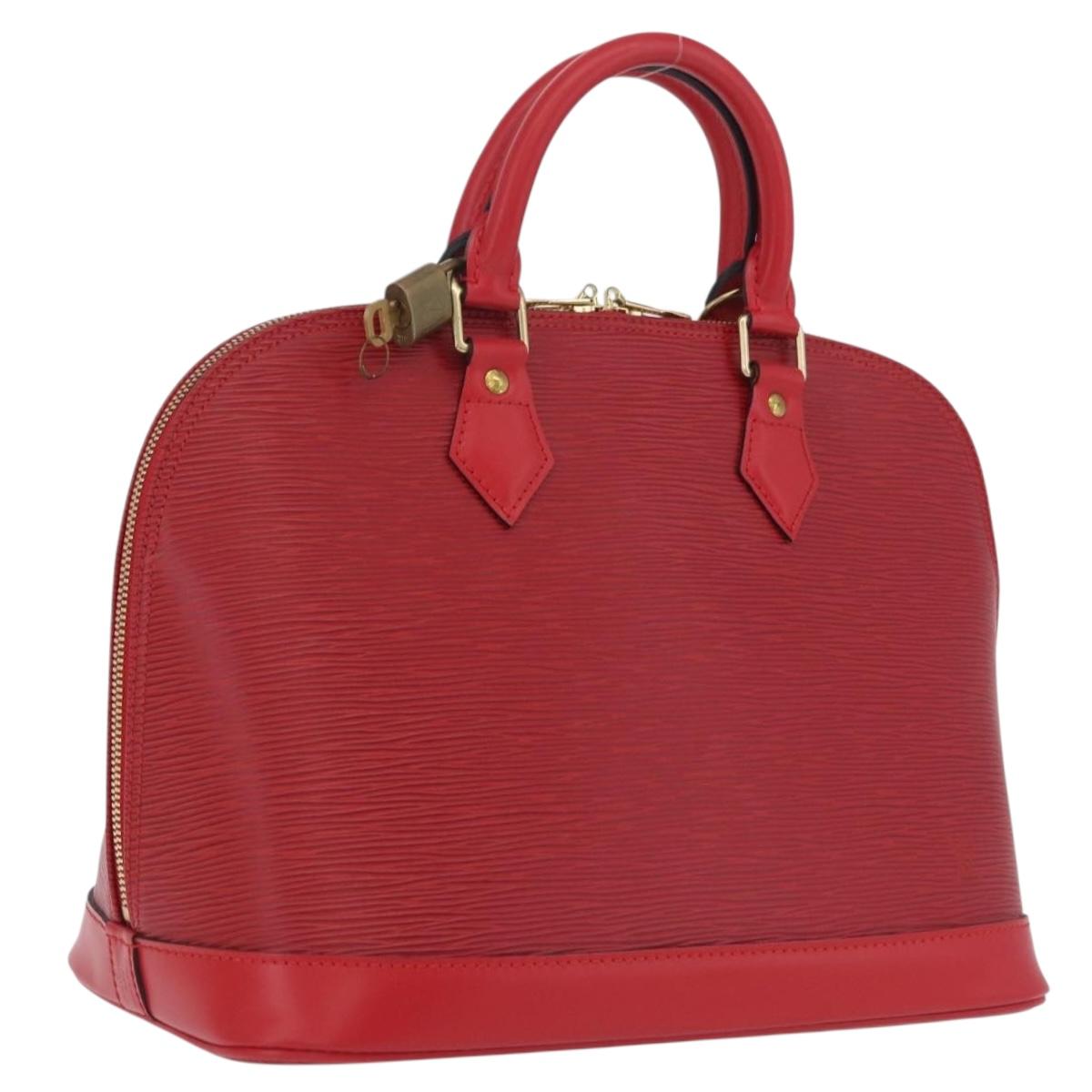LOUIS VUITTON Epi Alma Hand Bag Castilian Red M52147 LV Auth 210272V