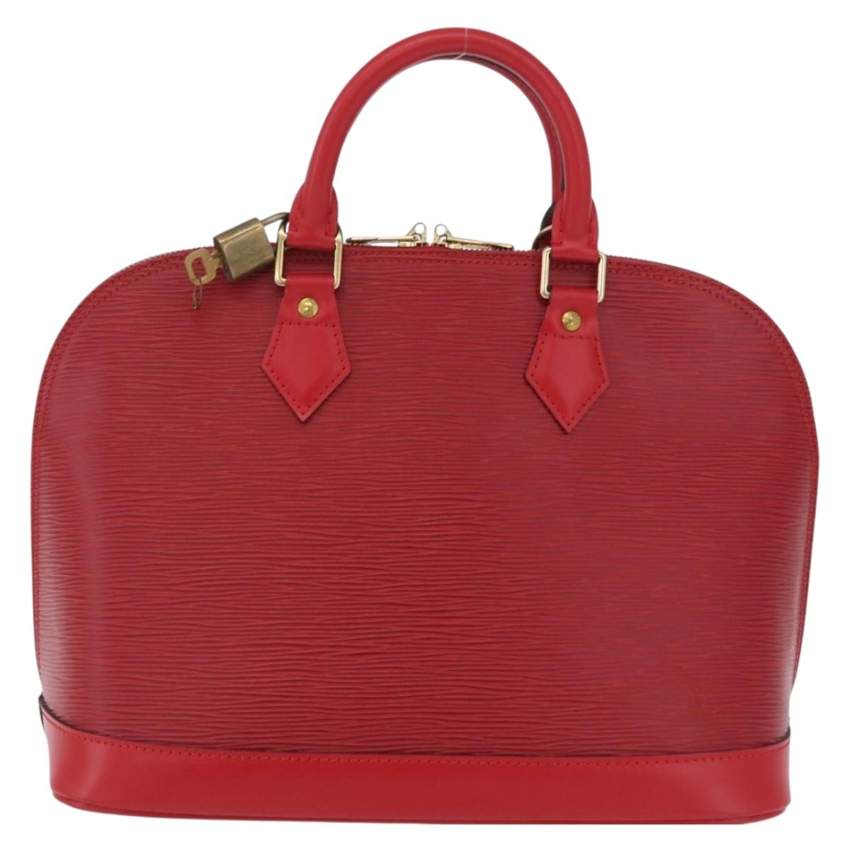 LOUIS VUITTON Epi Alma Hand Bag Castilian Red M52147 LV Auth 210272V