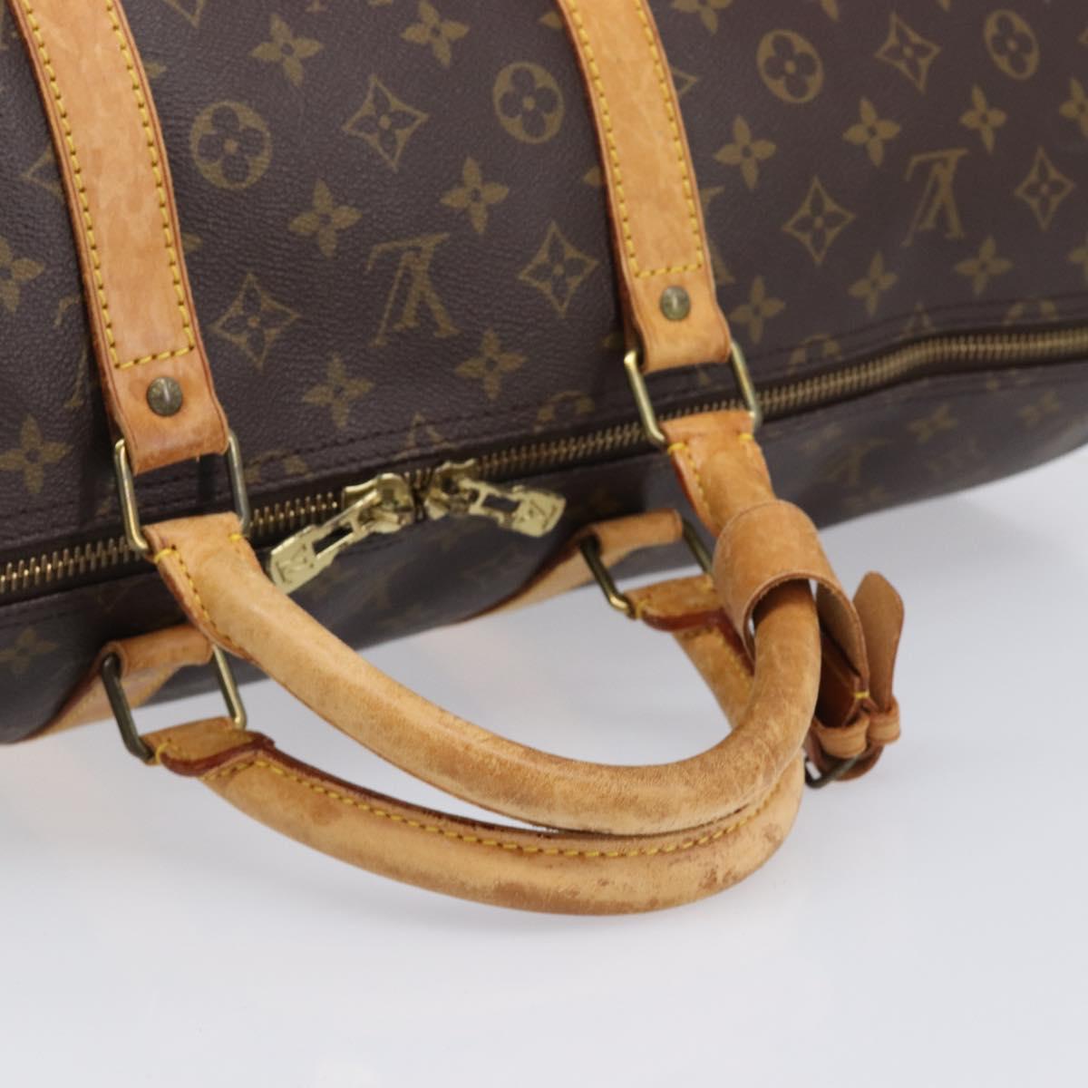 LOUIS VUITTON Monogram Keepall 60 Boston Bag M41422 LV Auth 210276