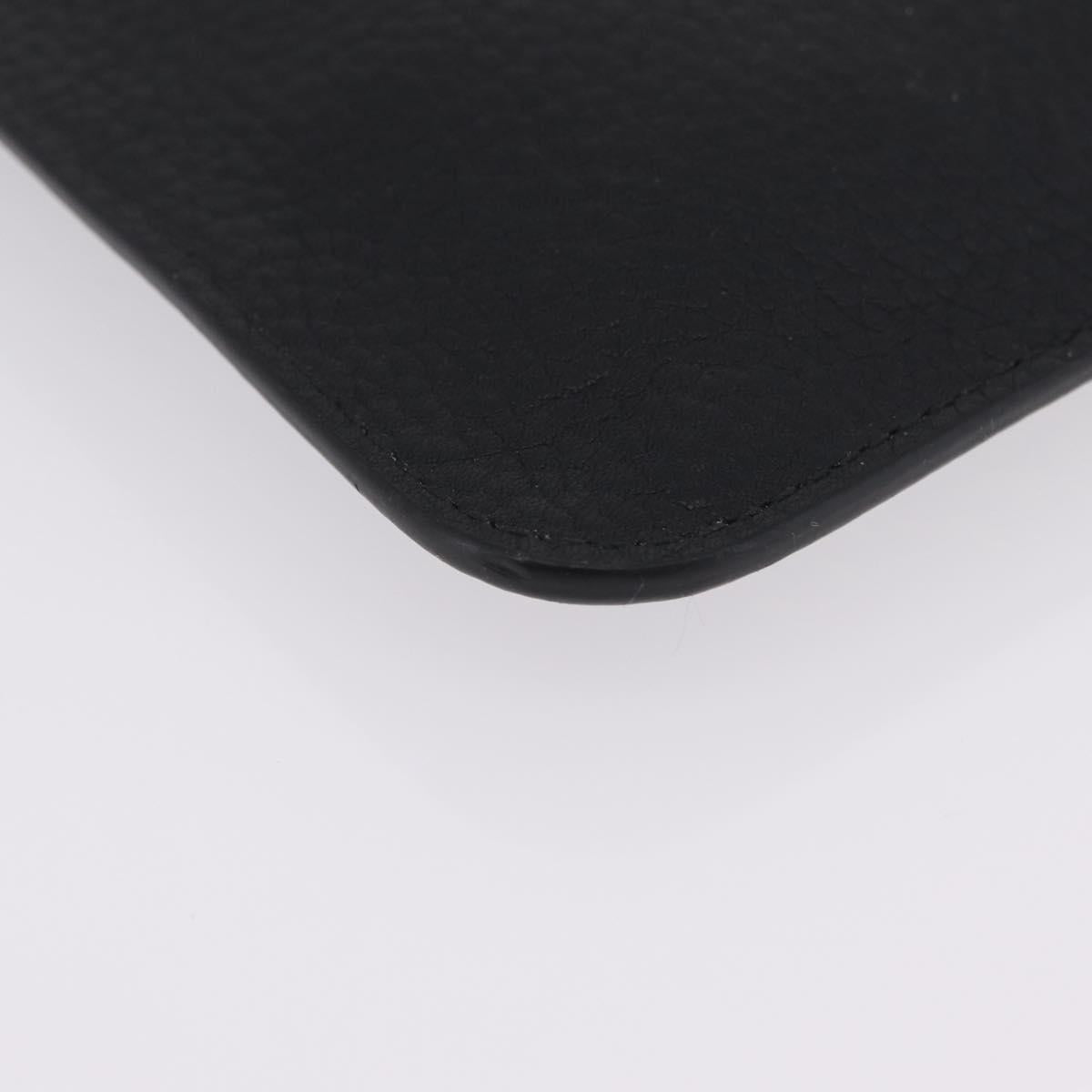 LOUIS VUITTON Cabalite Pouch Leather Black Silver LV Auth 210280A