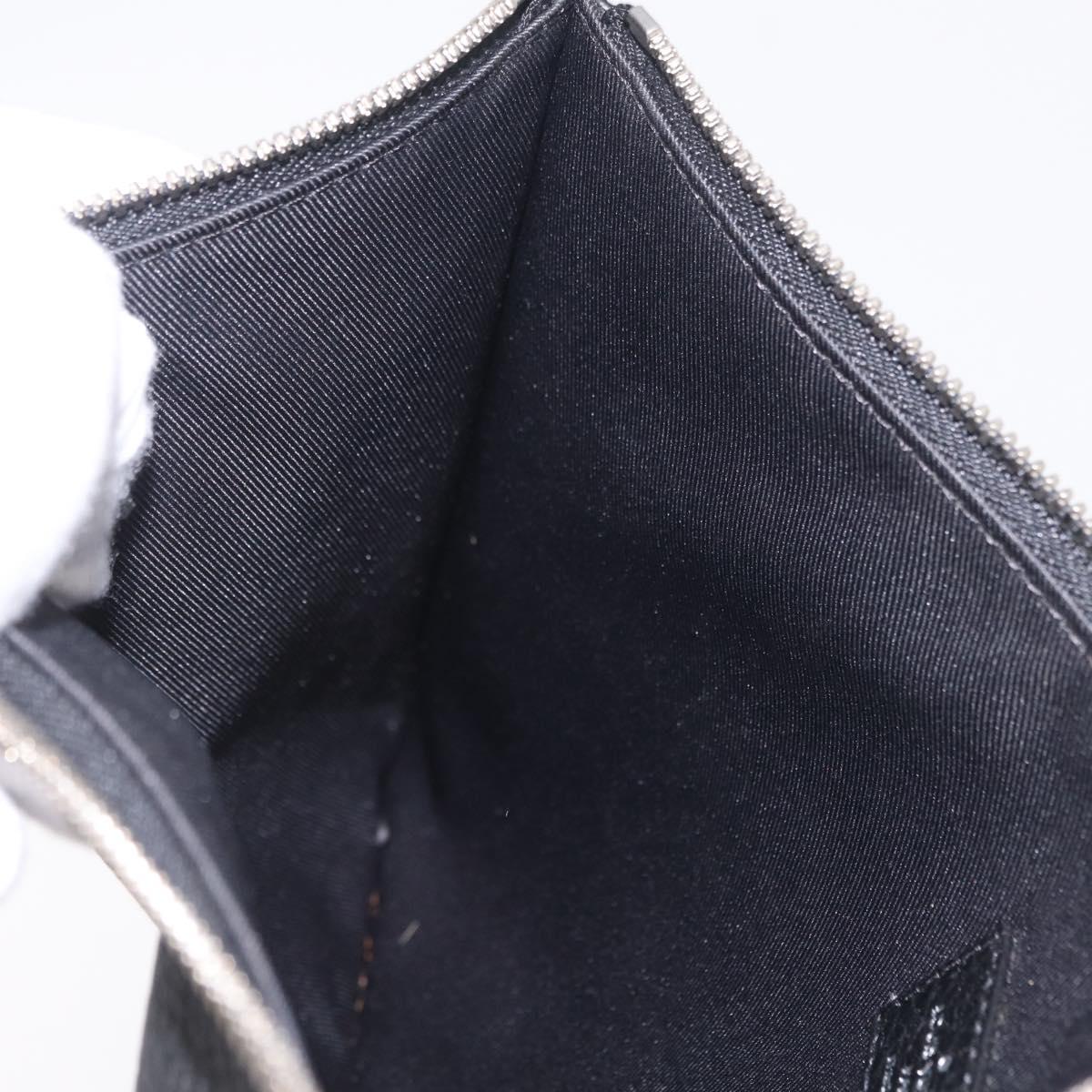 LOUIS VUITTON Cabalite Pouch Leather Black Silver LV Auth 210280A