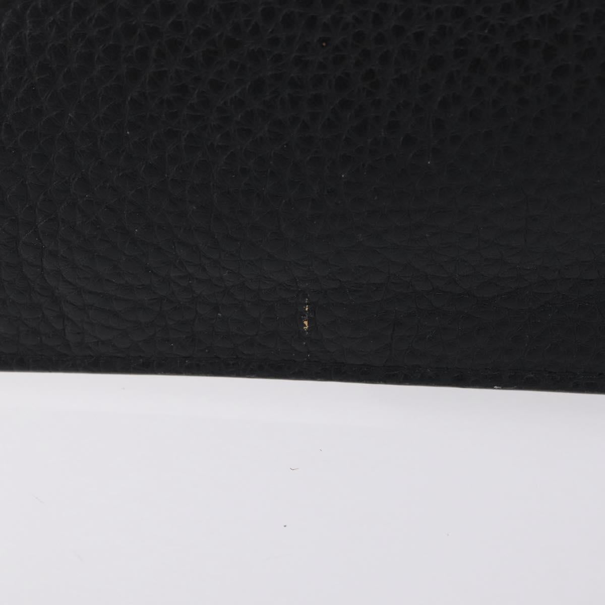 LOUIS VUITTON Cabalite Pouch Leather Black Silver LV Auth 210280A