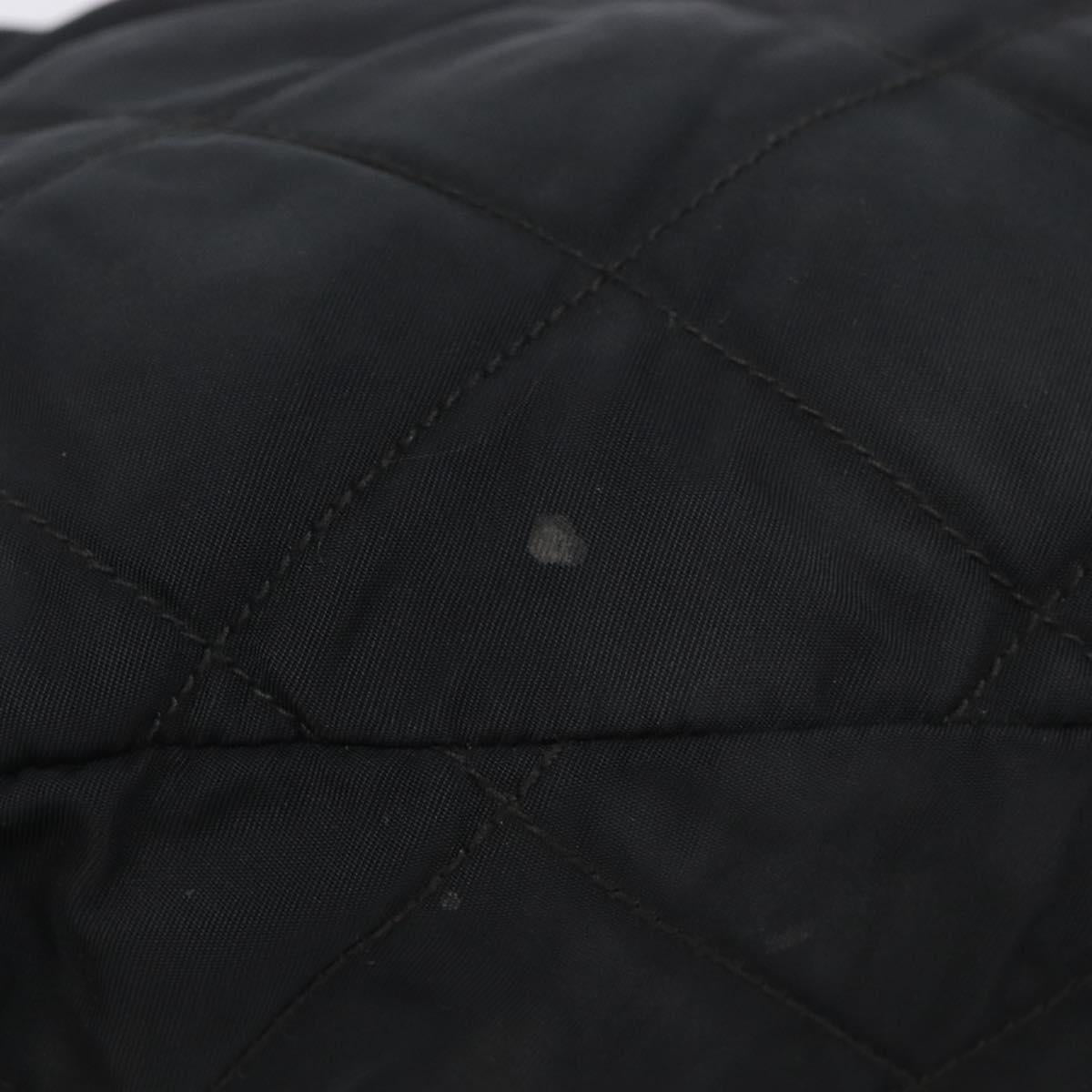 PRADA Backpack Nylon Black Gold Auth 210304