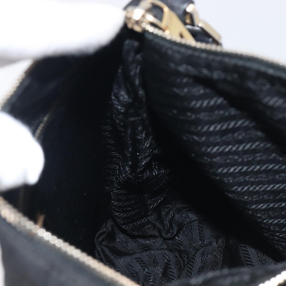 PRADA Shoulder Bag Nylon Black Auth 210324