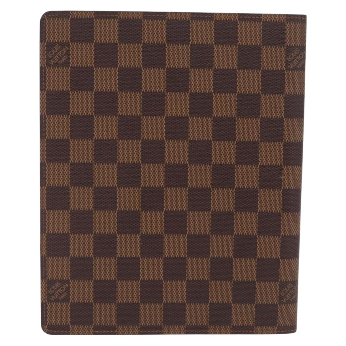 LOUIS VUITTON Damier Ebene Agenda Bureau Day Planner Cover R20702 Auth 210330A