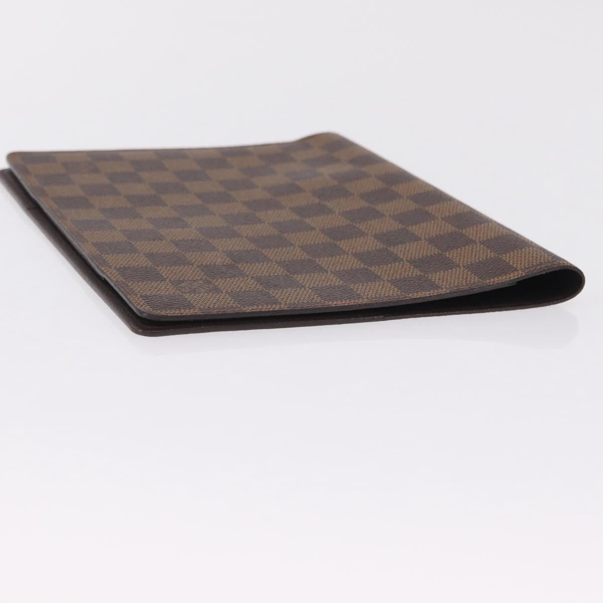 LOUIS VUITTON Damier Ebene Agenda Bureau Day Planner Cover R20702 Auth 210330A