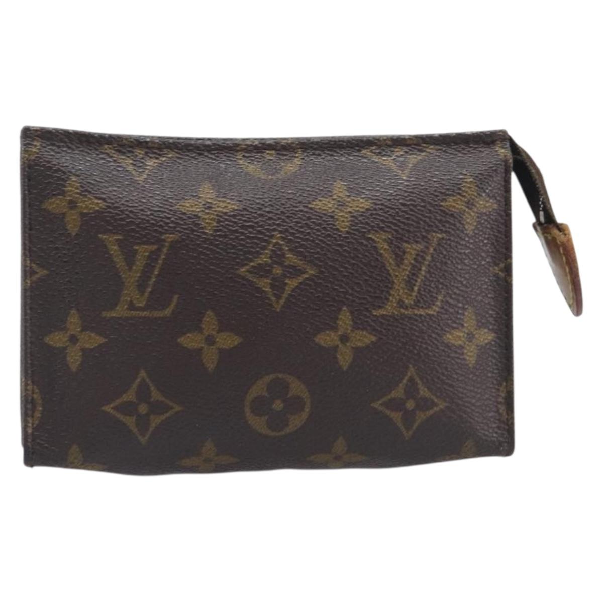 LOUIS VUITTON Monogram Poche Toilette 15 Pouch M47546 LV Auth 210331