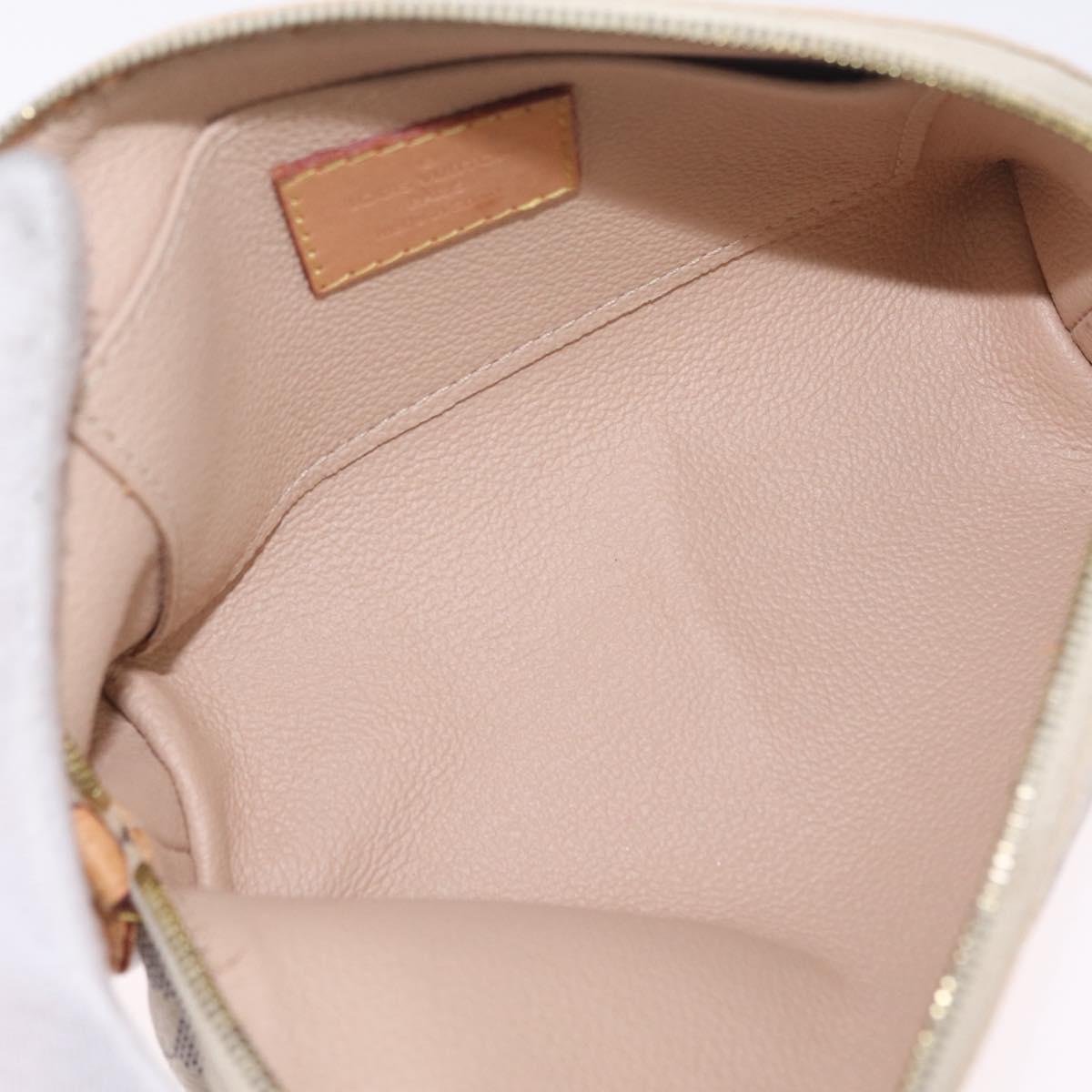 LOUIS VUITTON Damier Azur Pochette Cosmetic PM Pouch N60024 LV Auth 210332A