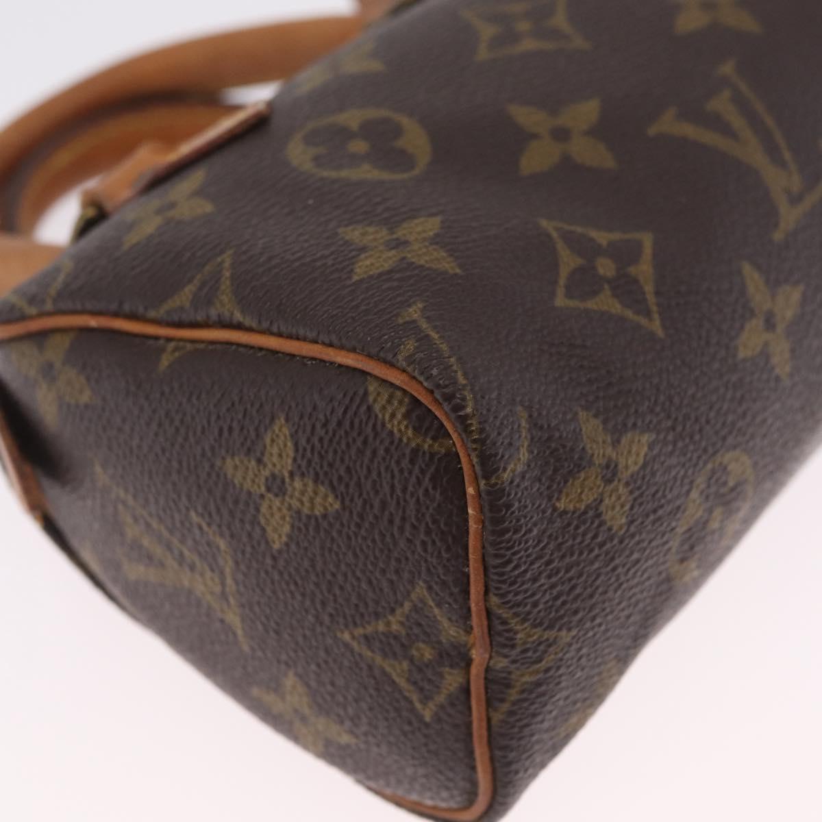 LOUIS VUITTON Monogram Mini Speedy Hand Bag M41534 LV Auth 210337