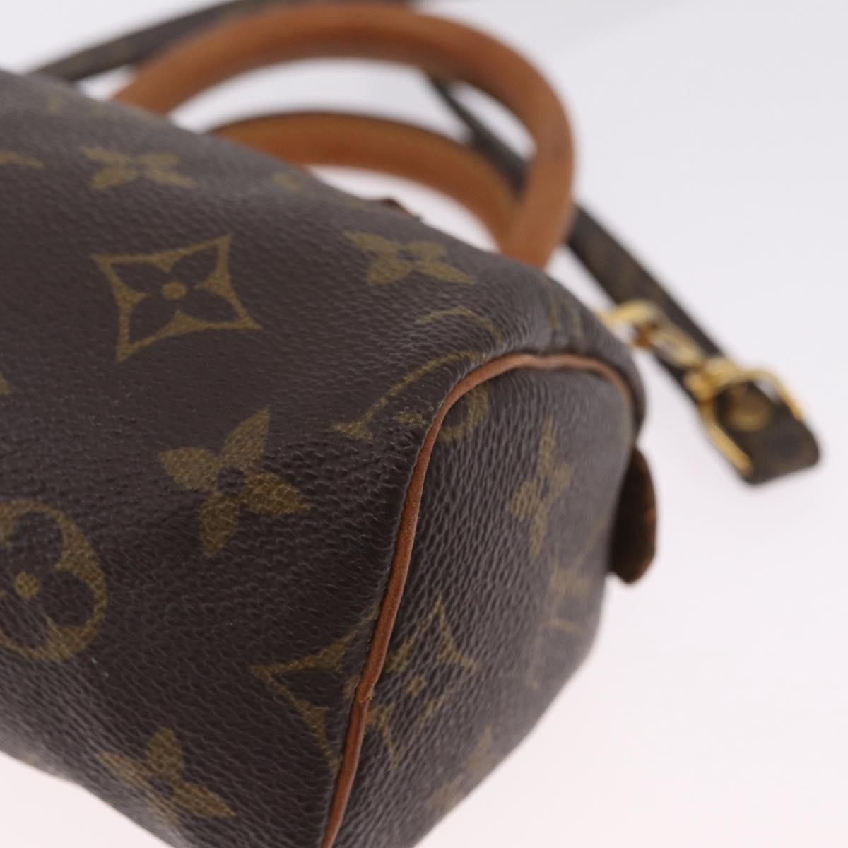 LOUIS VUITTON Monogram Mini Speedy Hand Bag M41534 LV Auth 210337