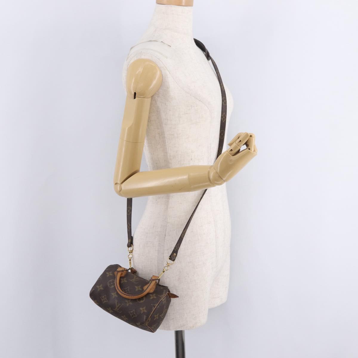 LOUIS VUITTON Monogram Mini Speedy Hand Bag M41534 LV Auth 210337