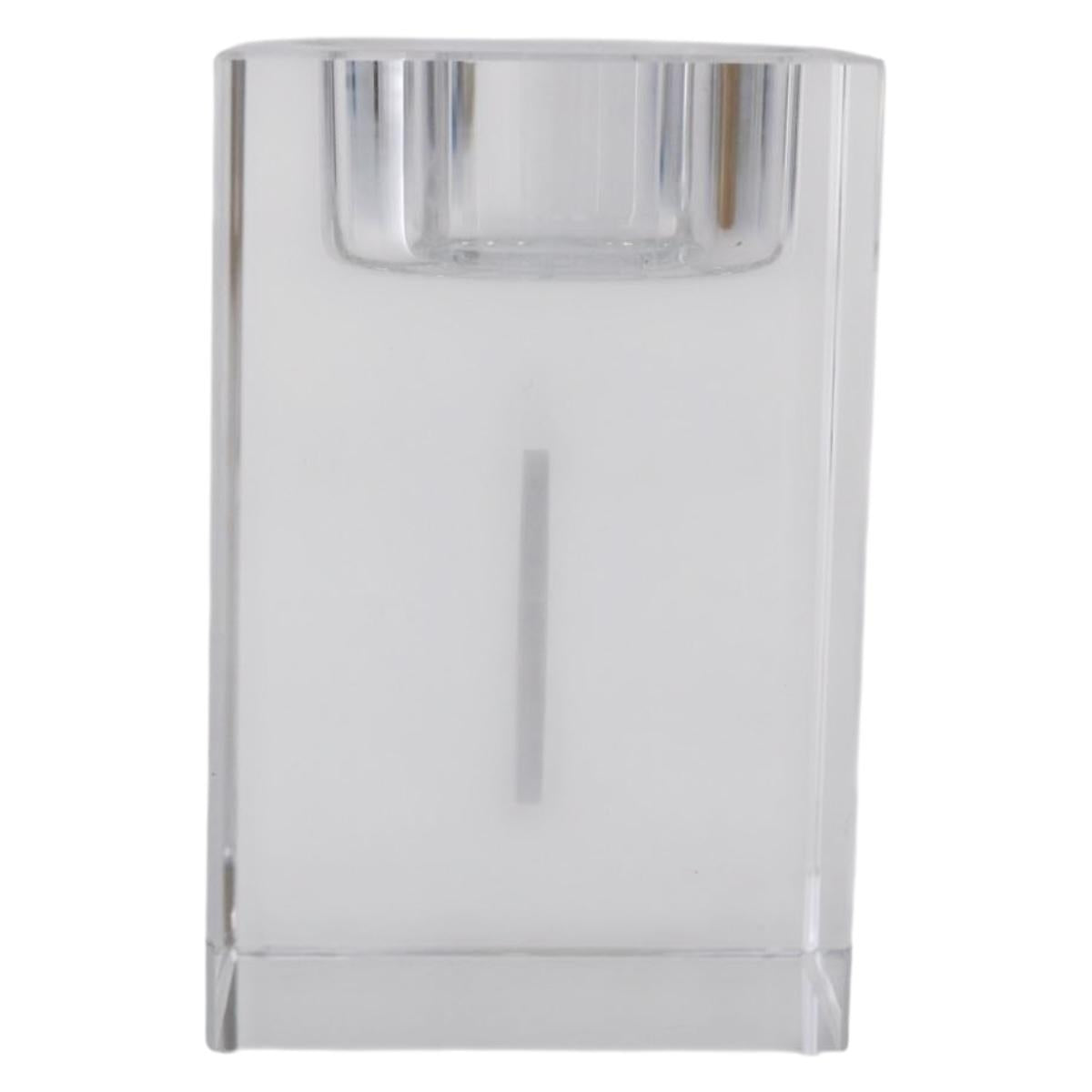 LOUIS VUITTON Candle Stand Glass Clear LV Auth 210339M