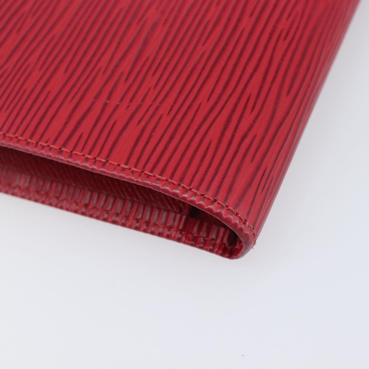 LOUIS VUITTON Epi Continental Viennois Long Wallet Red M63257 LV Auth 210340A