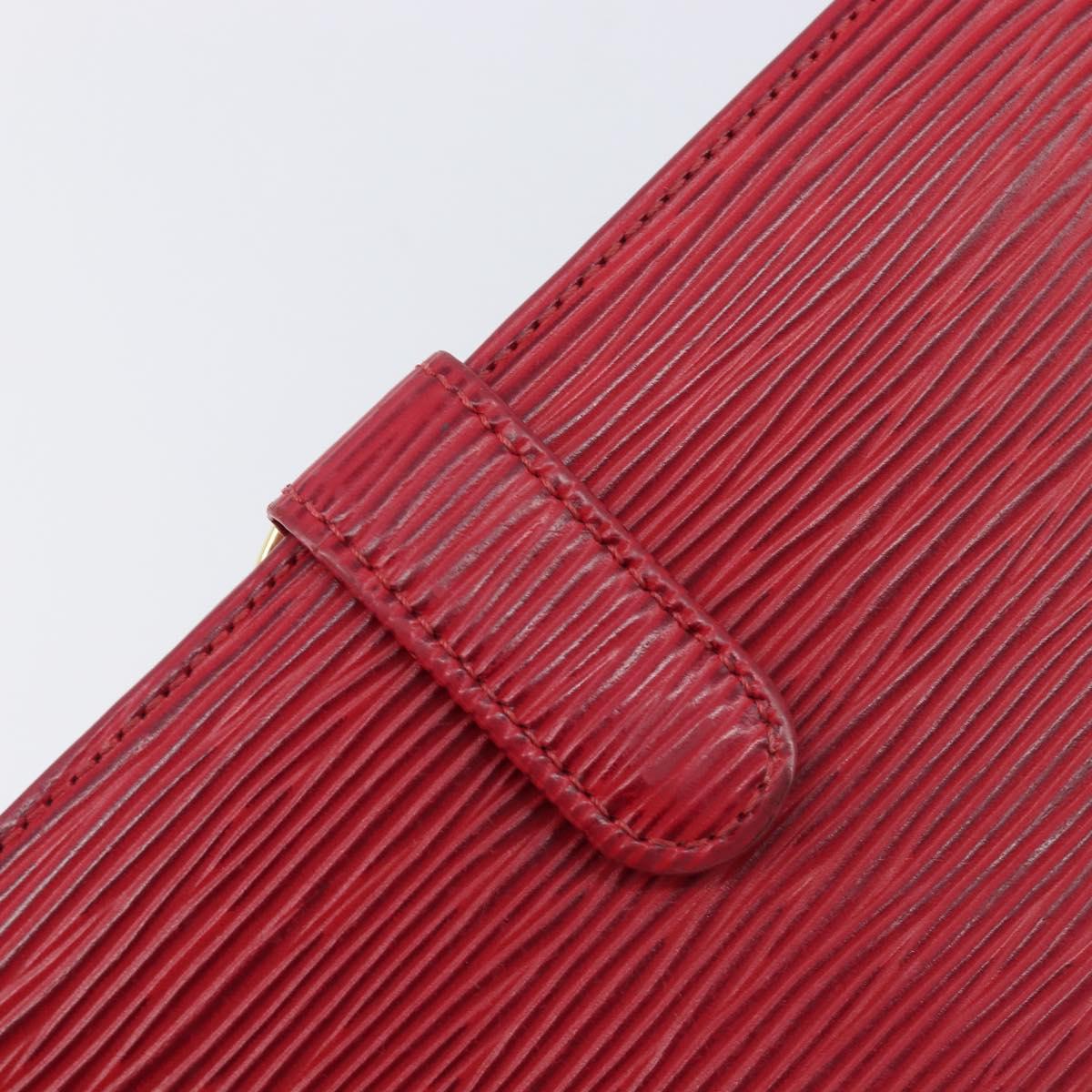 LOUIS VUITTON Epi Continental Viennois Long Wallet Red M63257 LV Auth 210340A