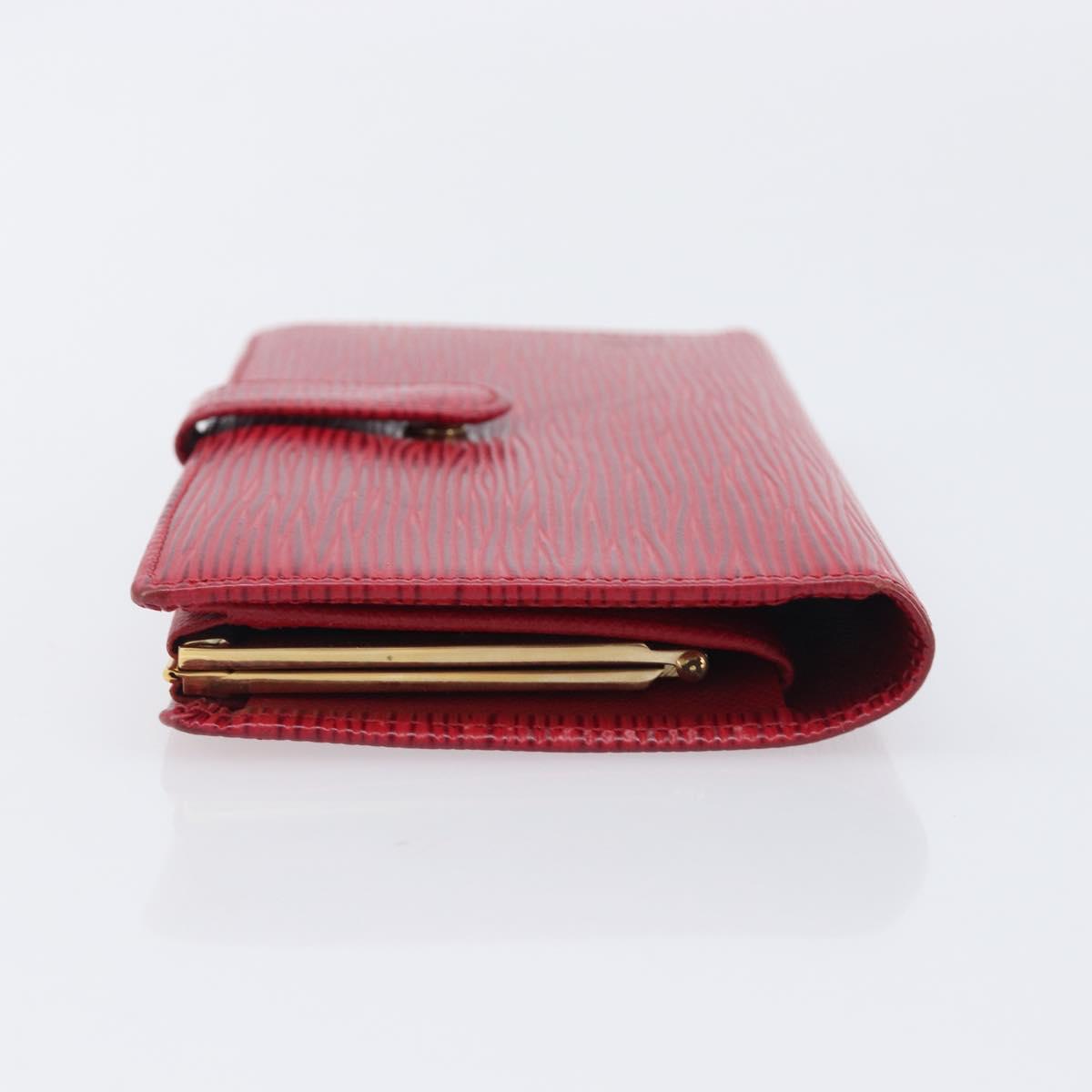 LOUIS VUITTON Epi Continental Viennois Long Wallet Red M63257 LV Auth 210340A