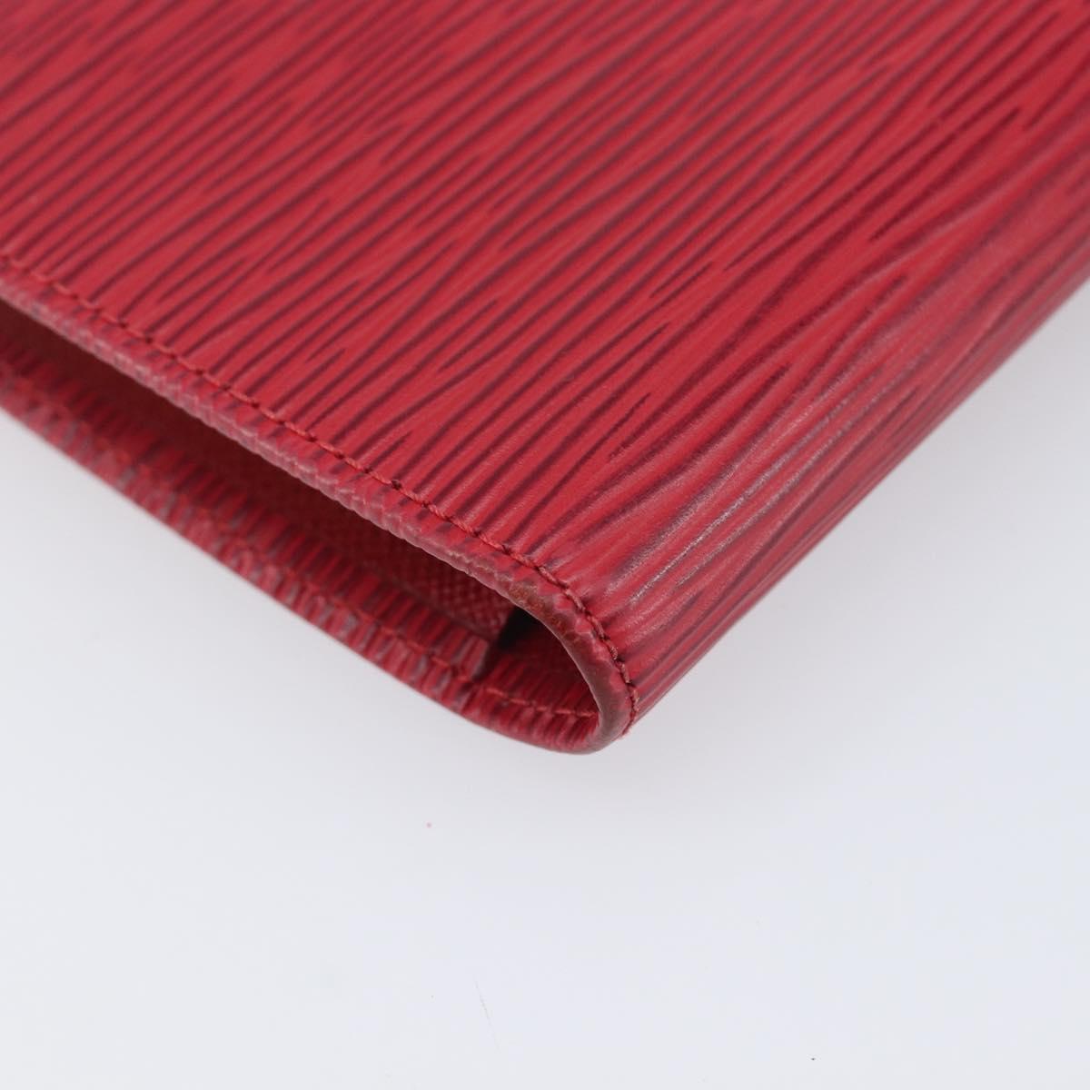 LOUIS VUITTON Epi Continental Viennois Long Wallet Red M63257 LV Auth 210340A