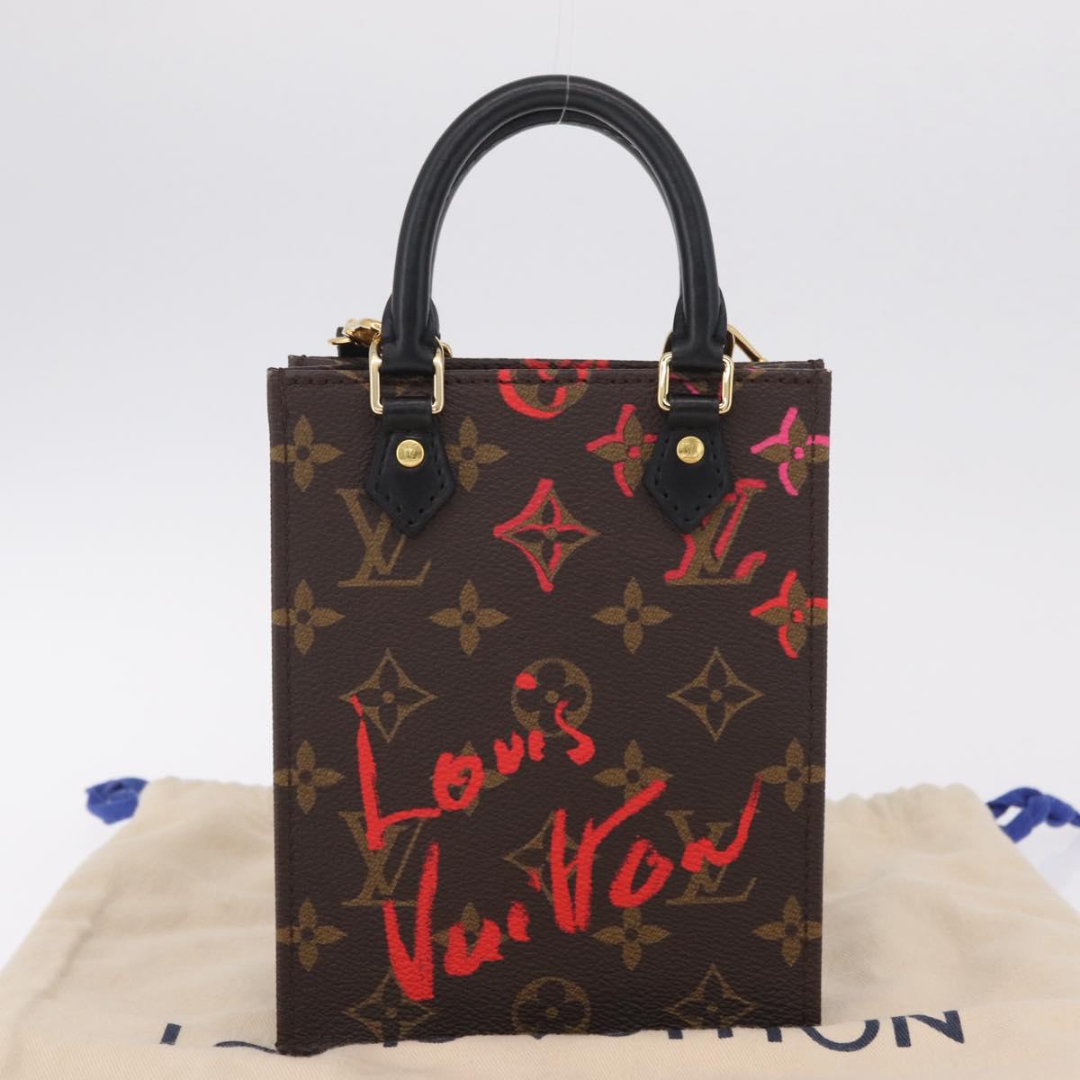 LOUIS VUITTON Monogram Fall in Love Petit Sac Plat 2way M80839 Auth 210364SAM