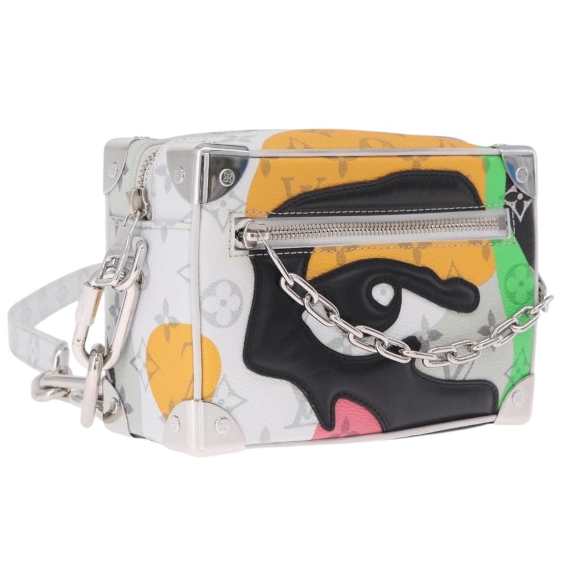 LOUIS VUITTON Monogram LV Portrait Mini Soft Trunk White M23144 Auth 210367SAM