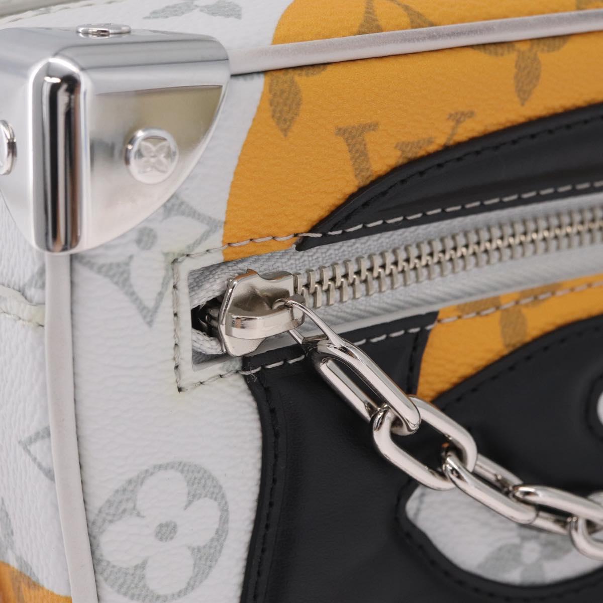 LOUIS VUITTON Monogram LV Portrait Mini Soft Trunk White M23144 Auth 210367SAM