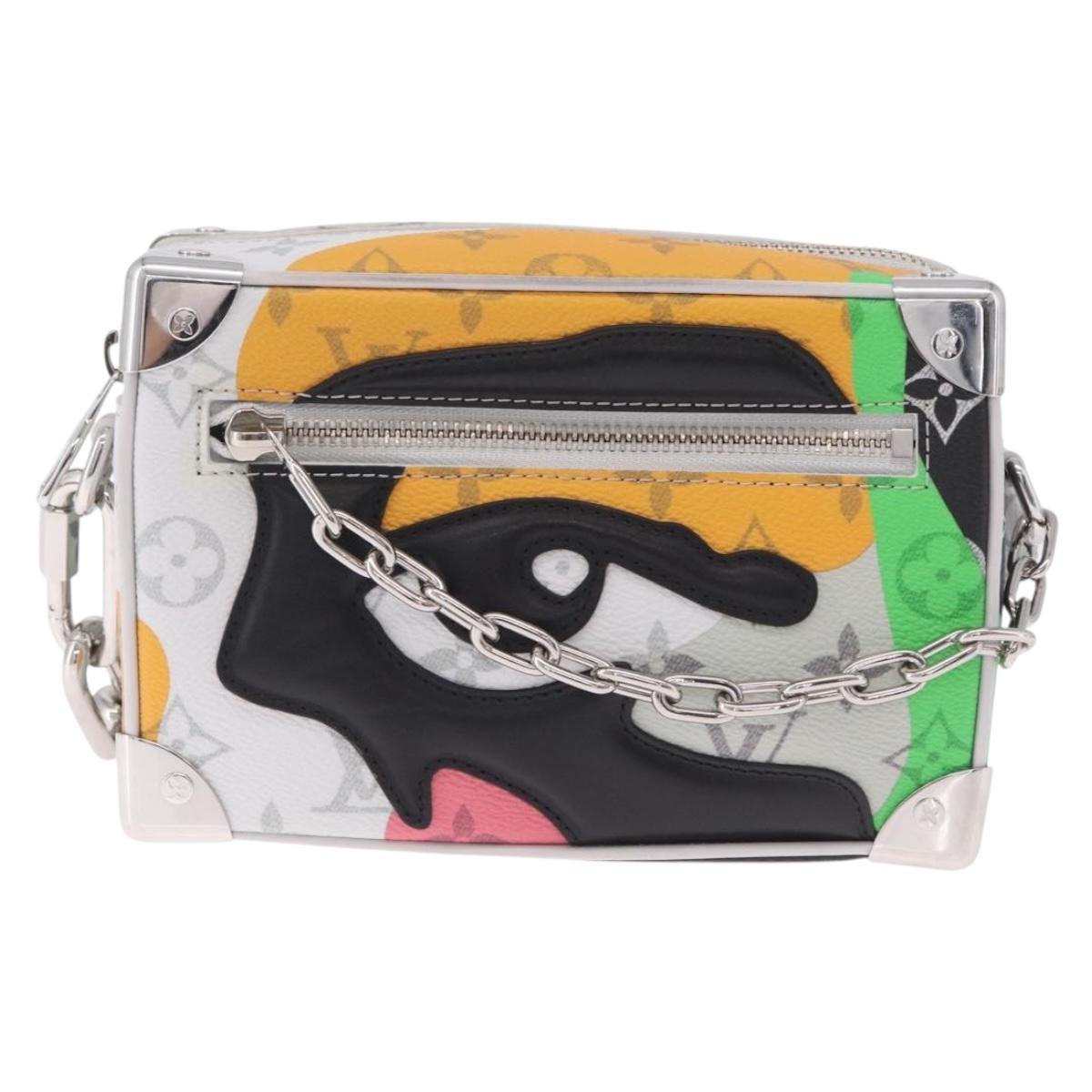 LOUIS VUITTON Monogram LV Portrait Mini Soft Trunk White M23144 Auth 210367SAM